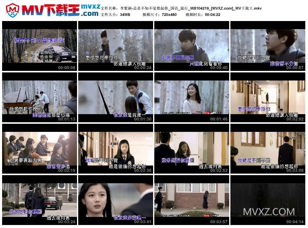 李紫涵-总是不知不觉想起你_国语_流行_MB104219